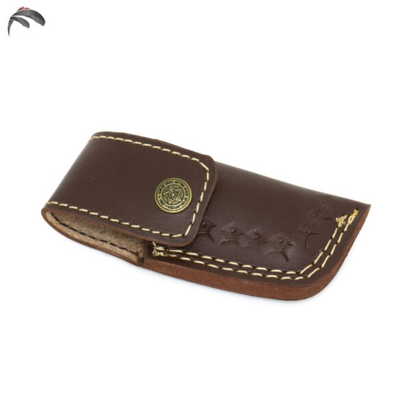 6.5 inch Damascus Steel Custom Handmade Camping Trekking Pocket Folder Utility Knife, Rosewood - Image 3