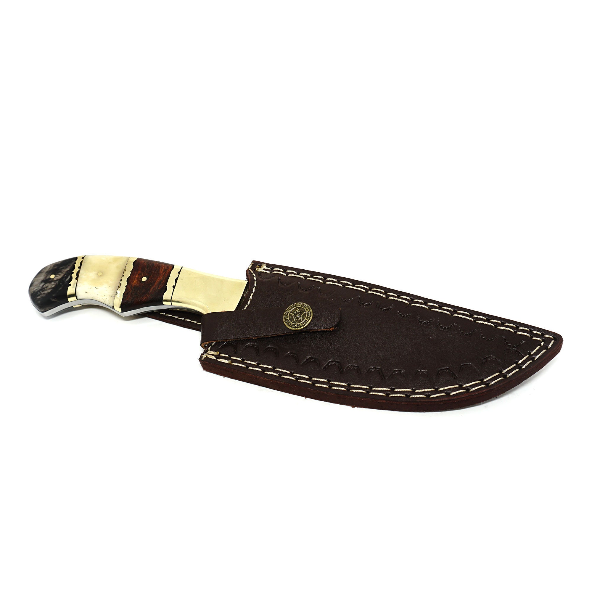 10 Inch Damascus Steel Handmade Hunting Camping Utility Knife Tool Blade Accessories Engraved Christmas Day Gift - Image 7