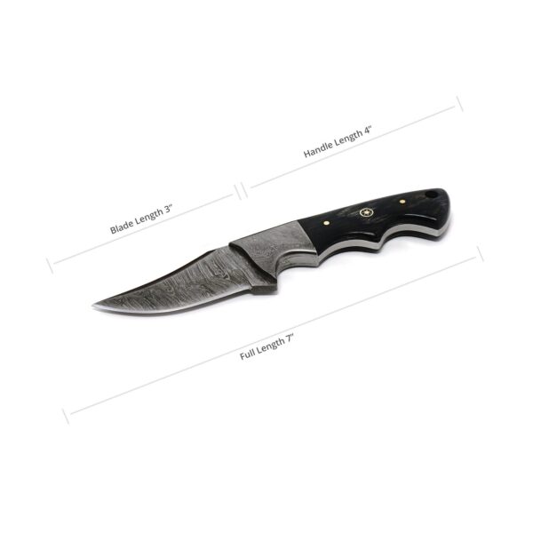 7 Inch Damascus Steel Handmade Groomsmen Gift Collectible Camping Utility Knife Engraved Christmas Day Gift Holiday gift sale - Image 3