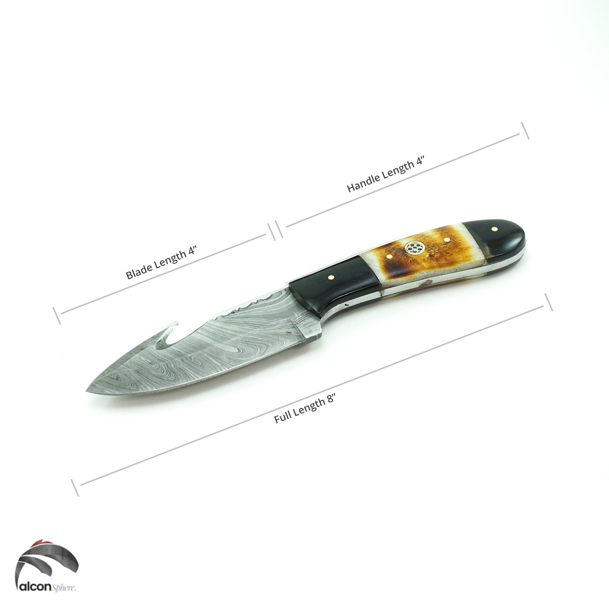 8 Inch Damascus Steel Handmade Gift for Him Utility Tool Knife Kitchen Accessories Engraved Christmas Day Gift - Image 3