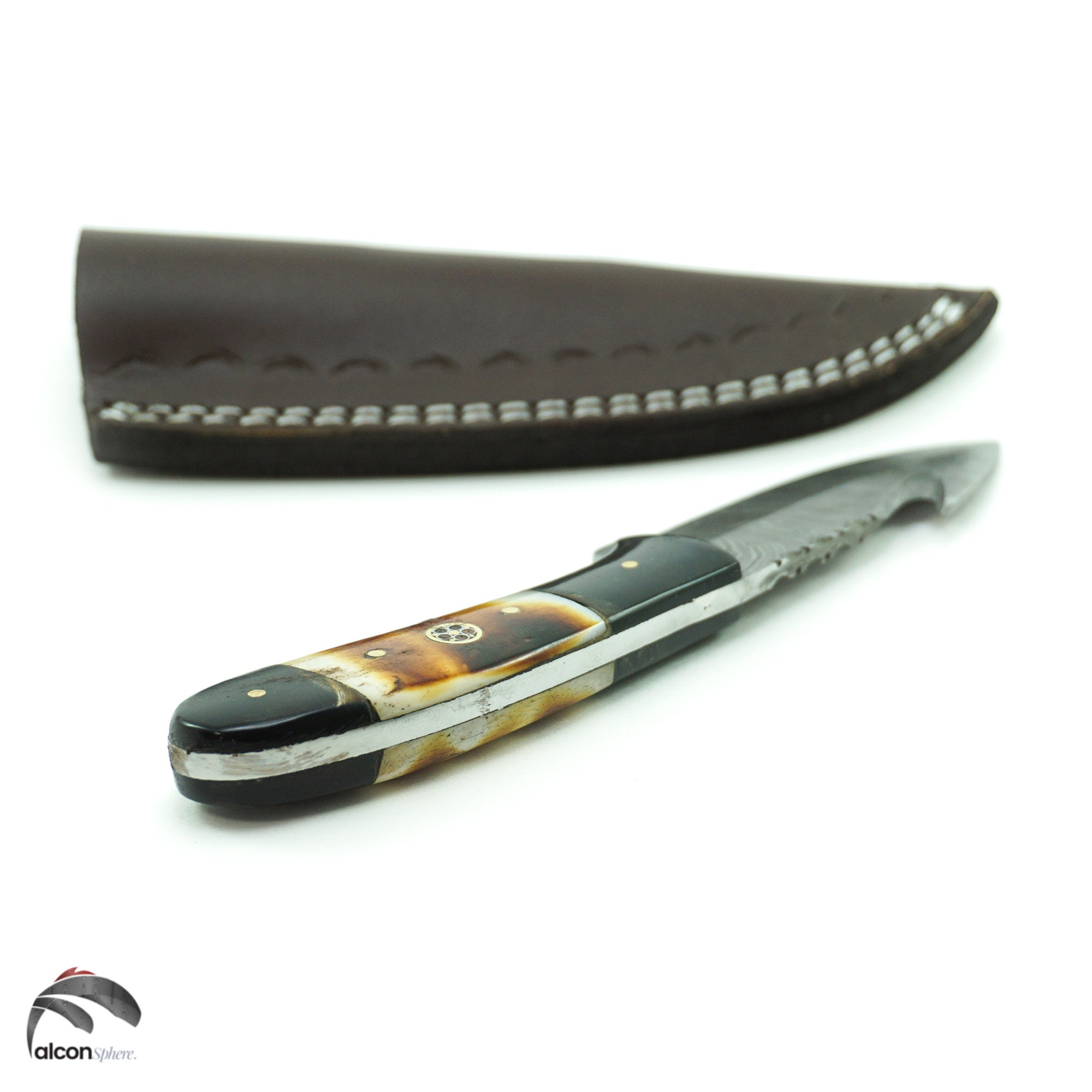 8 Inch Damascus Steel Handmade Gift for Him Utility Tool Knife Kitchen Accessories Engraved Christmas Day Gift - Image 5