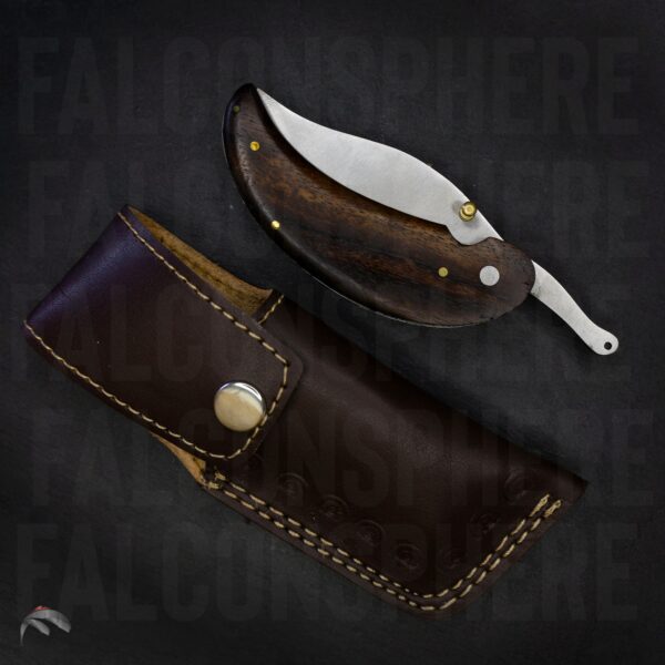 7 Inch Leaf Shaped Stainless Steel Handmade Utility Pocket Folding Knife Camping Accessories Rosewood Bone Engraved Gift - Image 2
