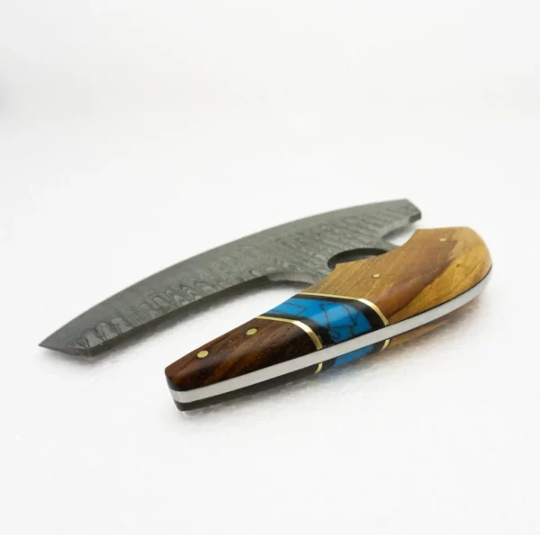 Handmade Ulu Cutter, Pizza Axe, Birthday Gift For Men, Fathers Day Gift - Image 6